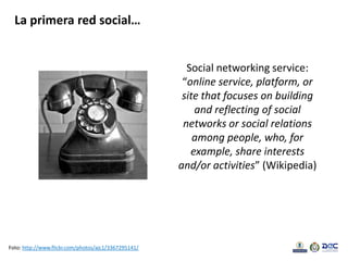 Creación y gestión de comunidades virtuales y redes sociales