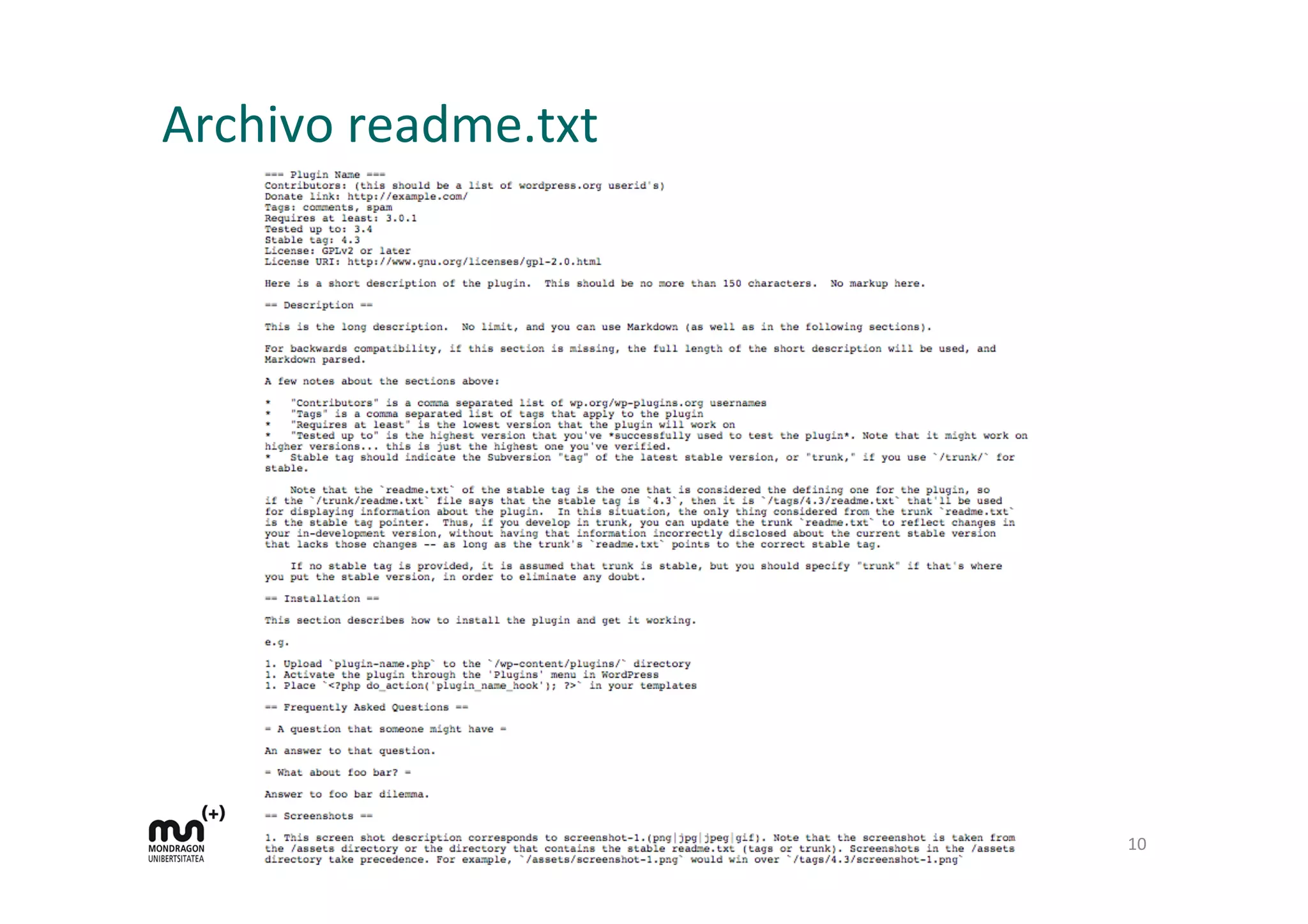 Archivo 
readme.txt 
10 
 