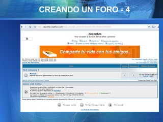 CREANDO UN FORO - 4 