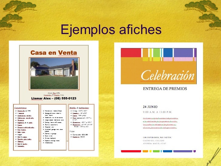 formato de afiches en word