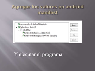 Y ejecutar el programa
 