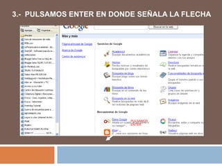 3.- PULSAMOS ENTER EN DONDE SEÑALA LA FLECHA




                          PULSAMOS
                          ENTER
 