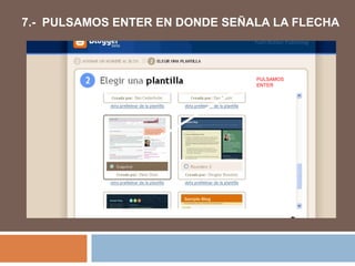 7.- PULSAMOS ENTER EN DONDE SEÑALA LA FLECHA



                                PULSAMOS
                                ENTER
 