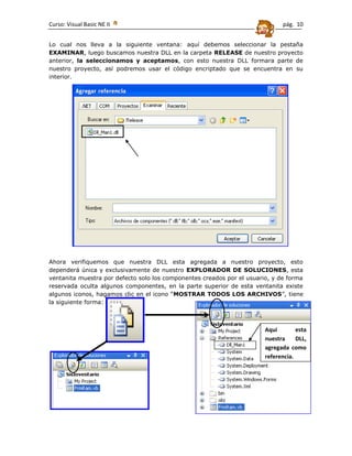 CREACION DE DLL Y USO (Ejemplo desarrollado)