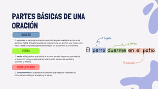 CREACIÓN DE ORACIONES, LA GRAMATICALES Y SUS partes | PDF