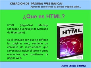 Creacion de paginas web con html (Diana Lopez) | PPSX