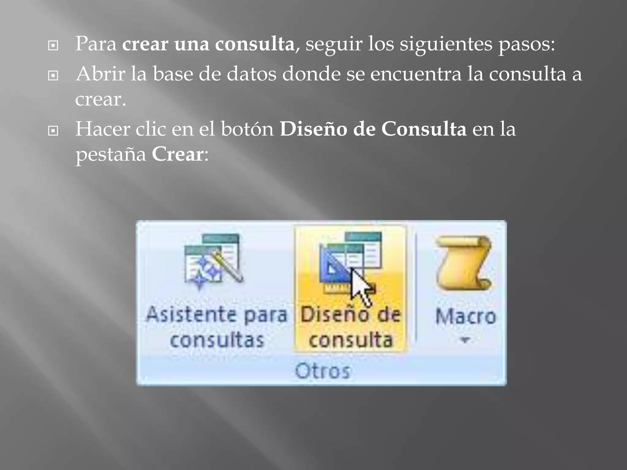 Creacion de una base de datos de access 2007