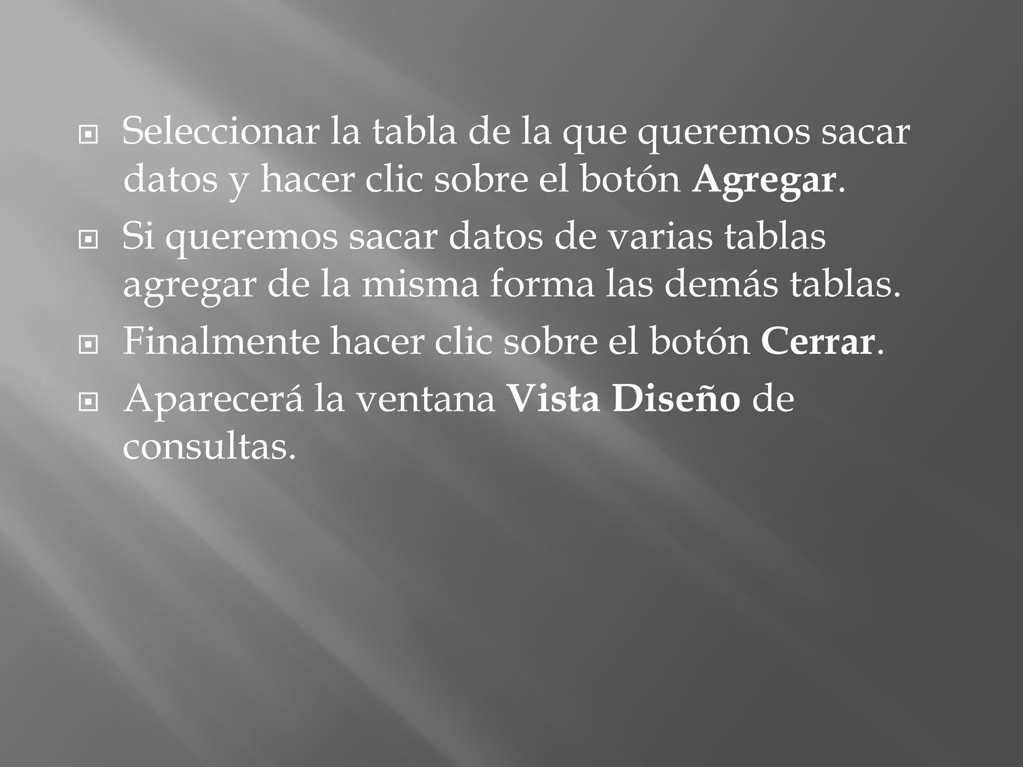 Creacion de una base de datos de access 2007