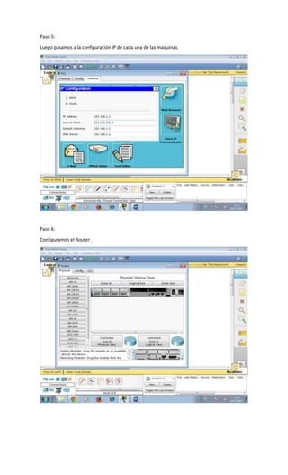 Creacion de una red wan en cisco packet tracer | DOCX