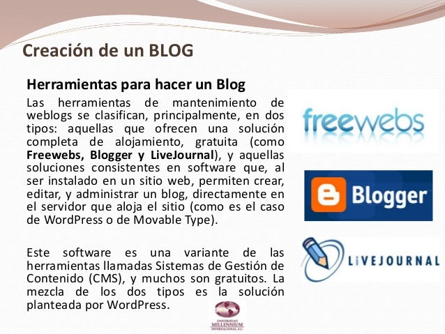 Resultado de imagen para creacion de un blog