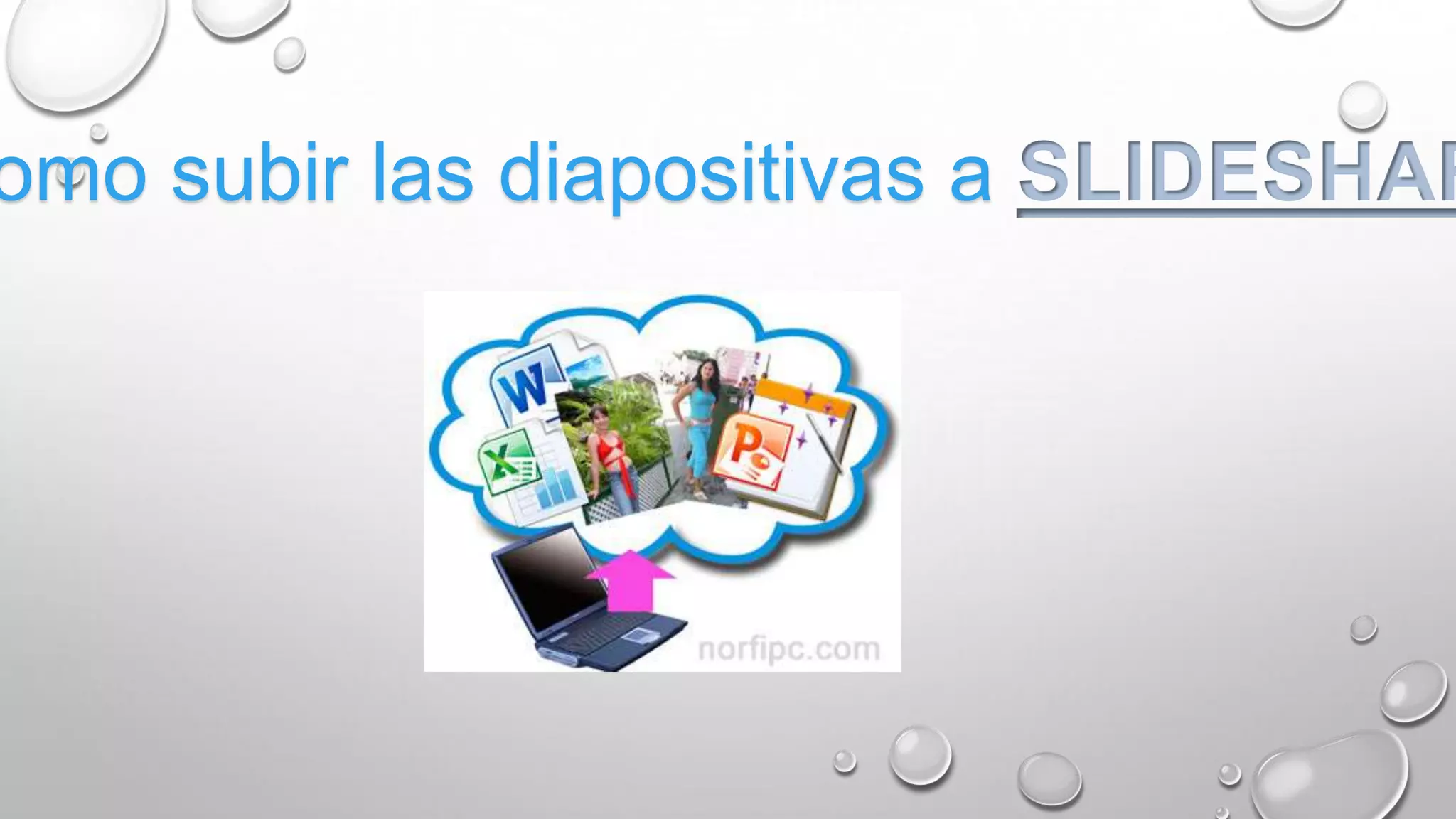 Como subir las diapositivas a SLIDESHARE
 