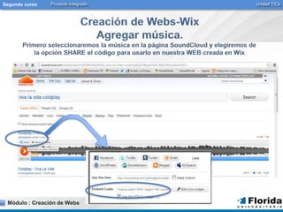 Segundo curso Proyecto Integrado Unidad TICs 
Módulo : Creación de Webs 
 