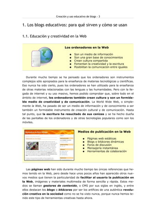 Creacion Y Uso Educativo De Los Blogs  Taller  Congreso  Internet En El  Aula (2)