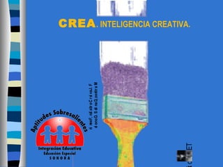 TEAEd
CREA. INTELIGENCIA CREATIVA.
F.JavierCorbalán,Fermín
Martínez,DaniloS.Donolo
 