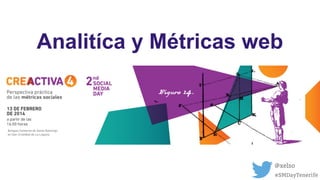 Analitíca y Métricas web
Creactiva 4 - II social Media Day

@xelso
#SMDayTenerife

 
