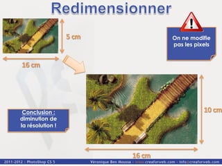 On ne modifie
                  pas les pixels




 Conclusion :
diminution de
la résolution !
 