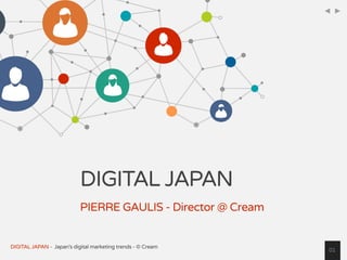 DIGITAL JAPAN - Japan's digital marketing trends - © Cream
DIGITAL JAPAN
PIERRE GAULIS - Director @ Cream
01
< <
 