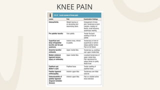 KNEE PAIN
 