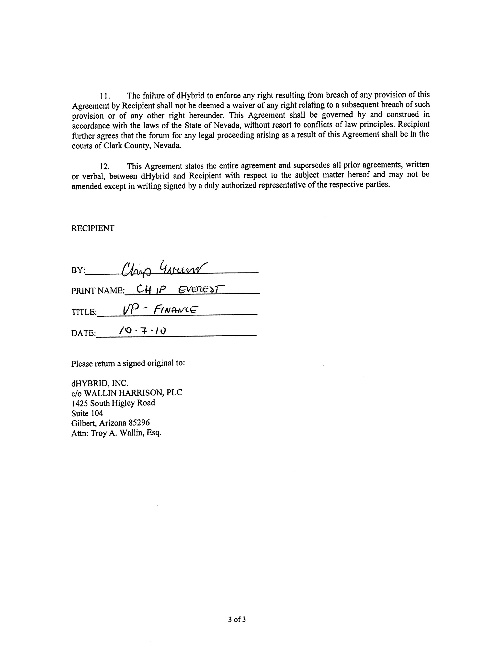 Sustainable Power v dHybrid