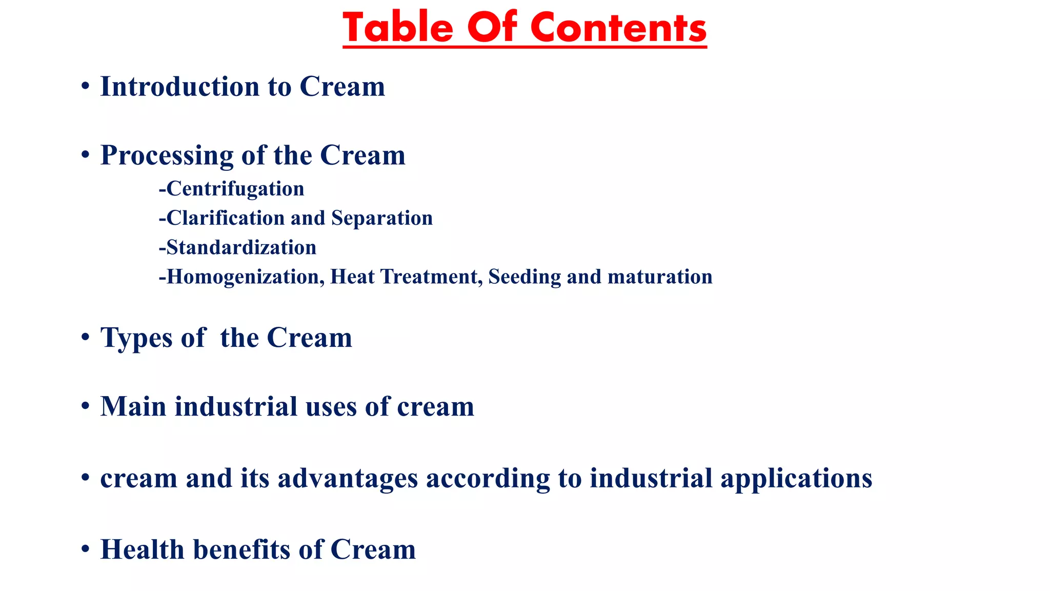Cream presentation | PPTX