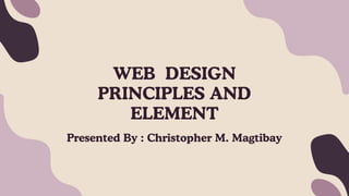 Web Design Principle and elements in ICTPT | PPT