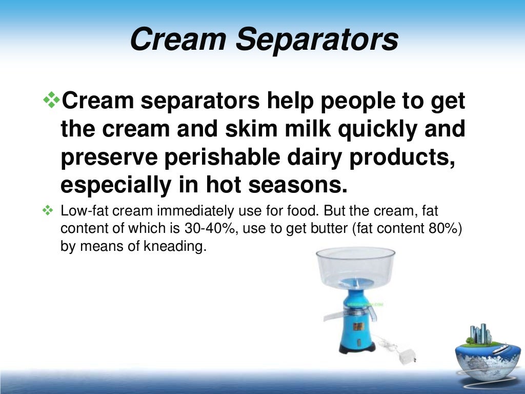 Cream Separators
