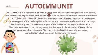 Comprehensive Overview of Autoimmunity and Autoimmune Diseases: Causes ...