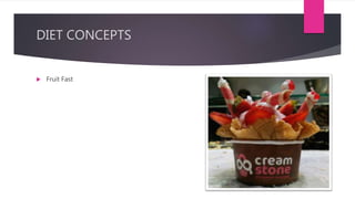DIET CONCEPTS
 Fruit Fast
 
