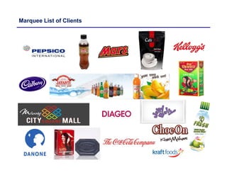 Marquee List of Clients
 