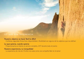 Creando experiencias únicas