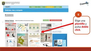 . Elige una
plantilla y
pulsa doble
click.
6