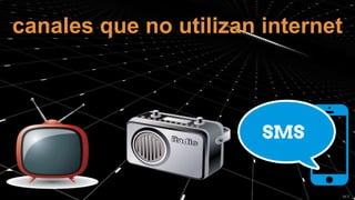 canales que no utilizan internet
 