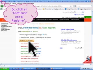 Da click en “Continuar con el Registro”… 