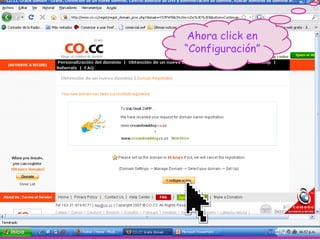 Ahora click en “Configuración” 