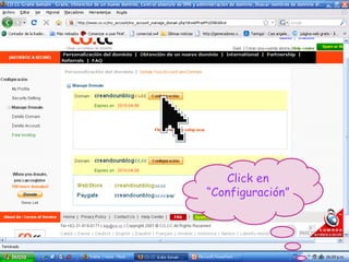 Click en “Configuración” 