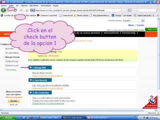 Click en el check button de la opcion 1 