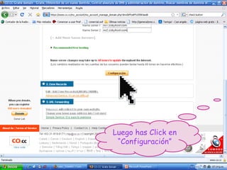 Luego has Click en “Configuración” 