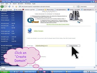 Click en “Create Domain” 