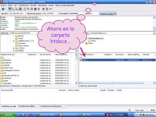 Ahora en la carpeta htdocs… 