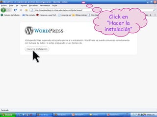 Has Click en OK Click en “Hacer la instalación” 