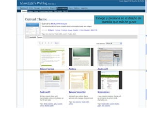 Escoge y presiona en el diseño de  plantilla que más te guste 