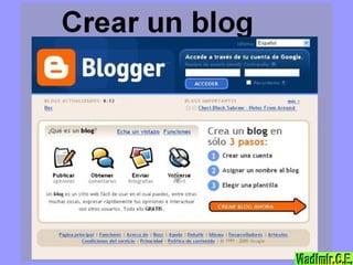 Crear un blog 