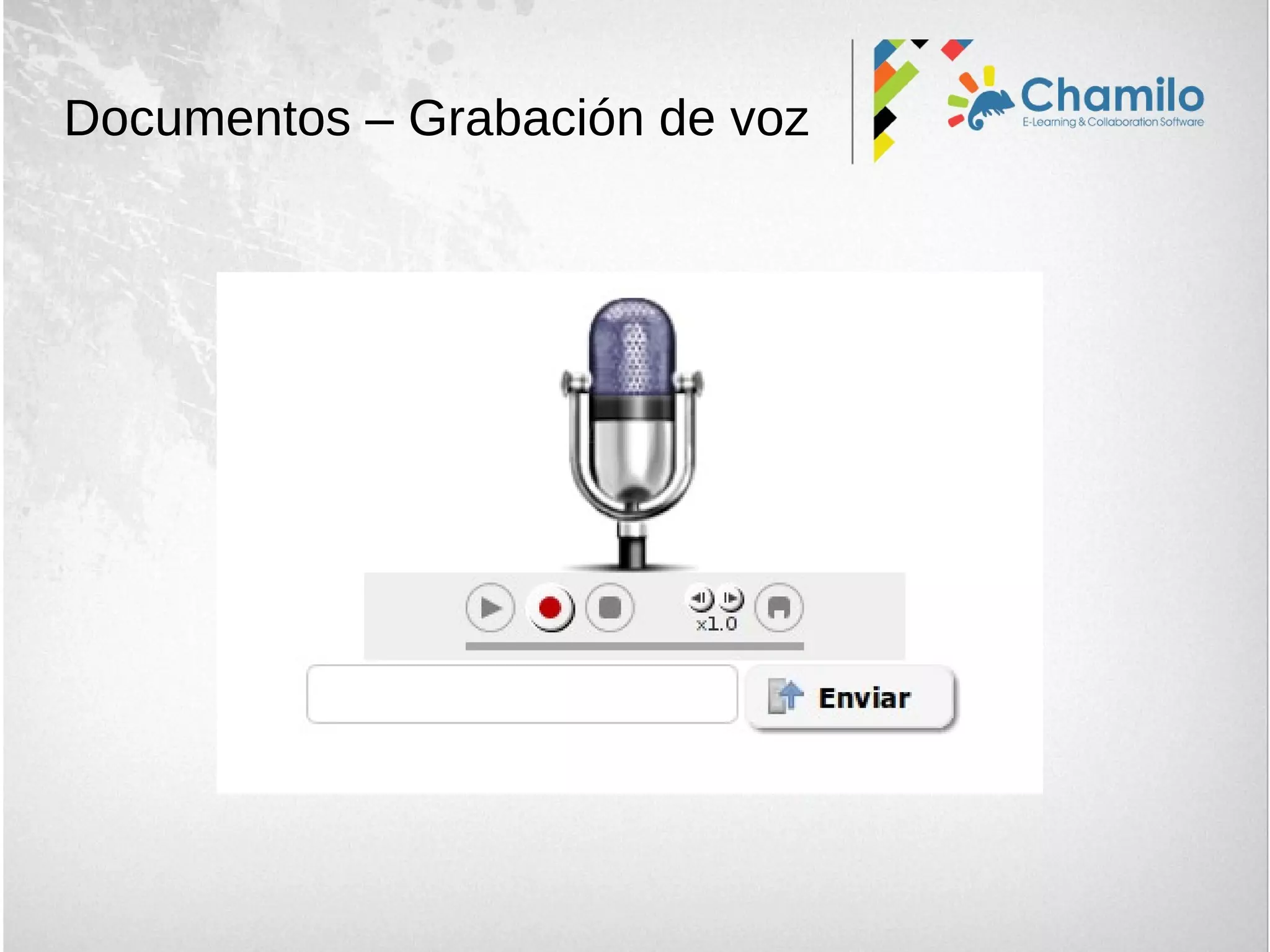Documentos – Grabación de voz
 