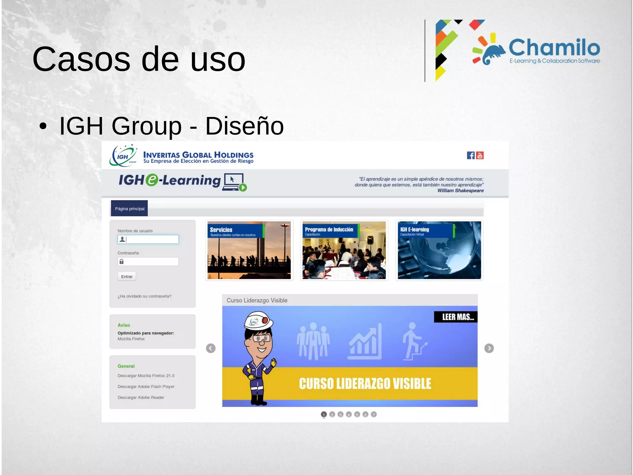 Casos de uso
● IGH Group - Diseño
 