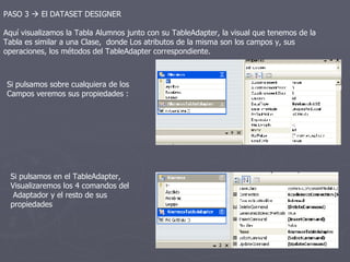 Visual Studio Tableadapter Crear DataSet tipado desde Wizard de .NET