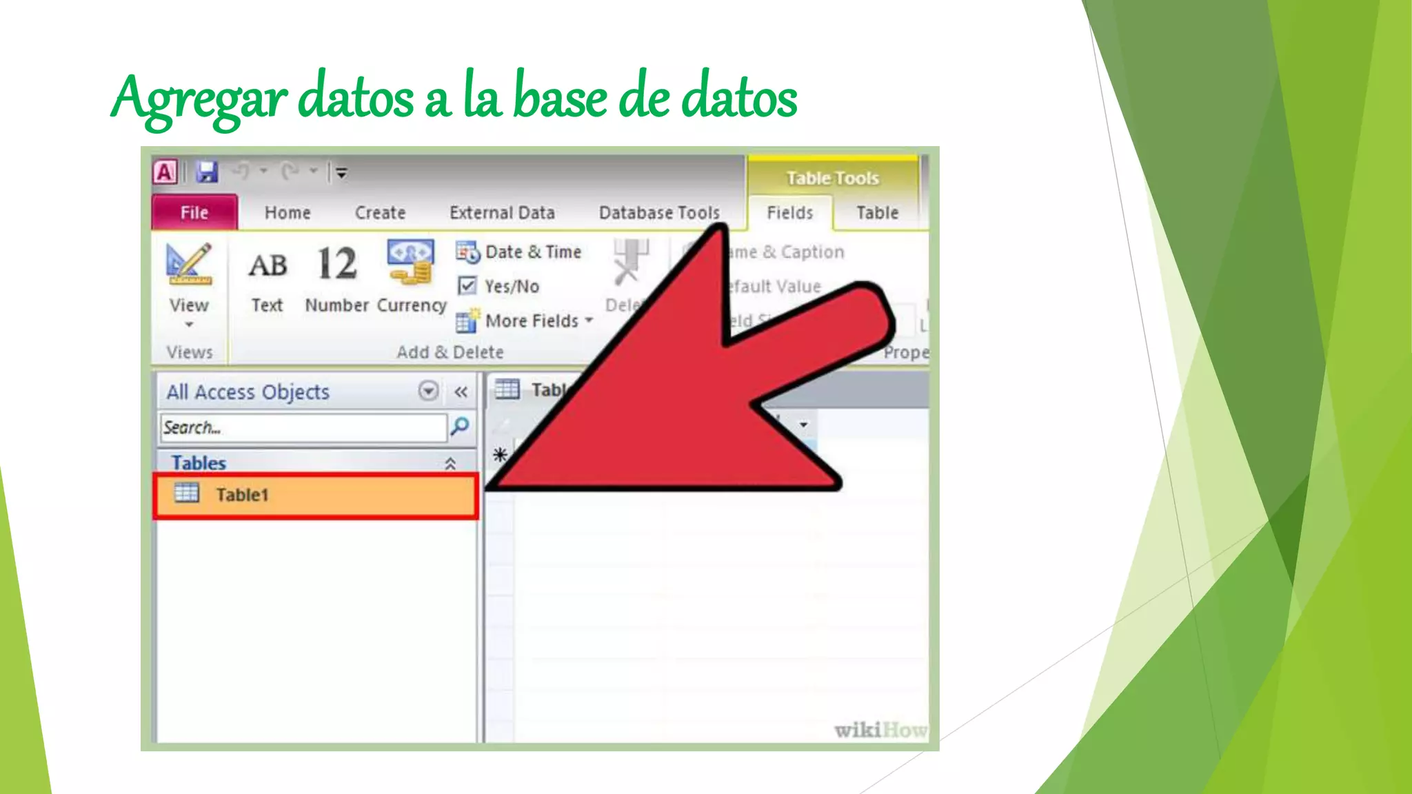 Agregar datos a la base de datos
 