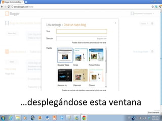 …desplegándose esta ventana

 