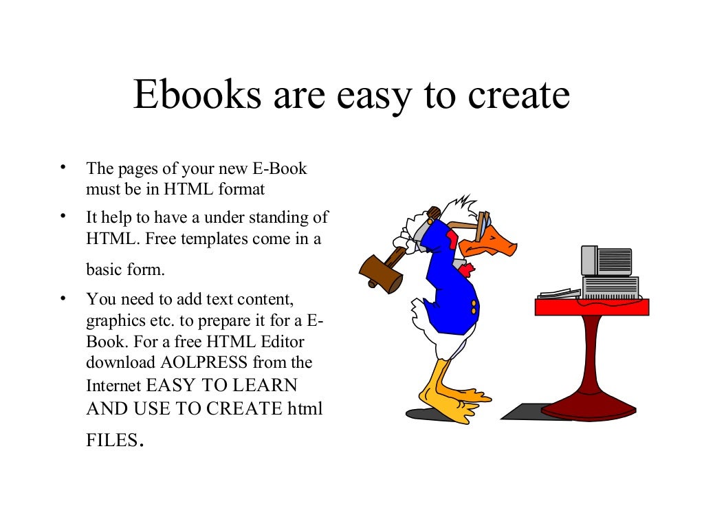 Creare a FREE ebook using HTML Templates