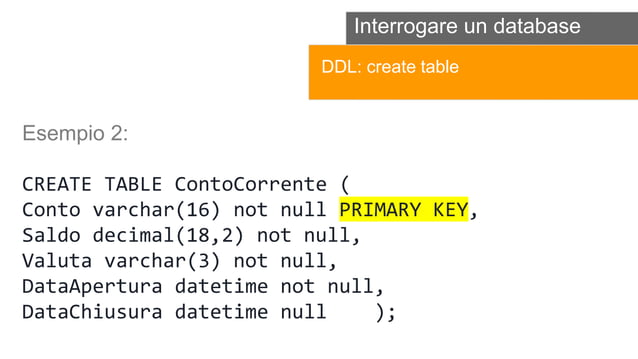 Creare Tabelle Sul Database Mysql Ppt 7881