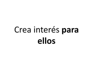 Ignora reglas estúpidas¿Recuerdas la regla7 líneas o menos por diapositiva7 palabras o menos por línea?Bien, esto es una estupidez.Si sigues esta “regla”Consigues una diapositiva como estaIdea extraída de la ´presentación “DeathbyPowerpoint” por AlexeiKapterev. En serio, deberías verla si no la conocéis.